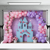 Lofaris Sweet Warm Color Balloon Floral Wedding Backdrop